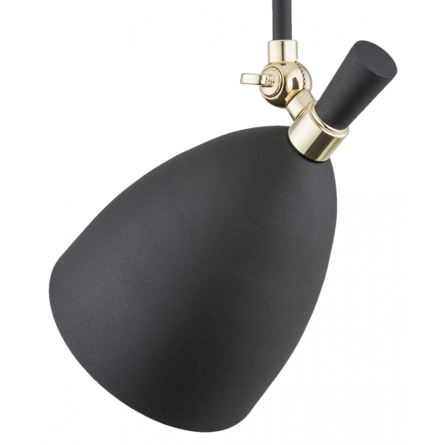 Argon 4686 - Csillár rúdon CHARLOTTE 1xE27/15W/230V fekete/arany