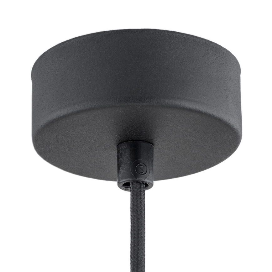 Argon 4687 - Csillár zsinóron BEVERLY 1xE27/15W/230V fekete/arany