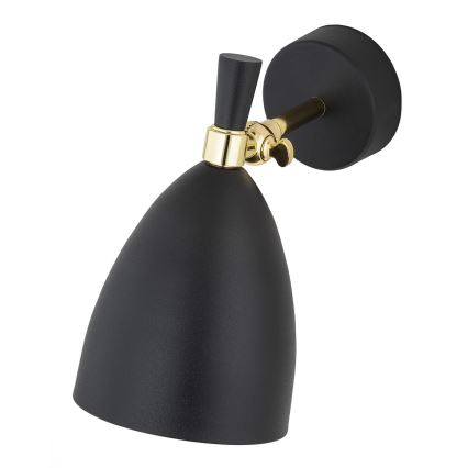 Argon 4701 - Fali lámpa CHARLOTTE 1xE27/15W/230V fekete/arany