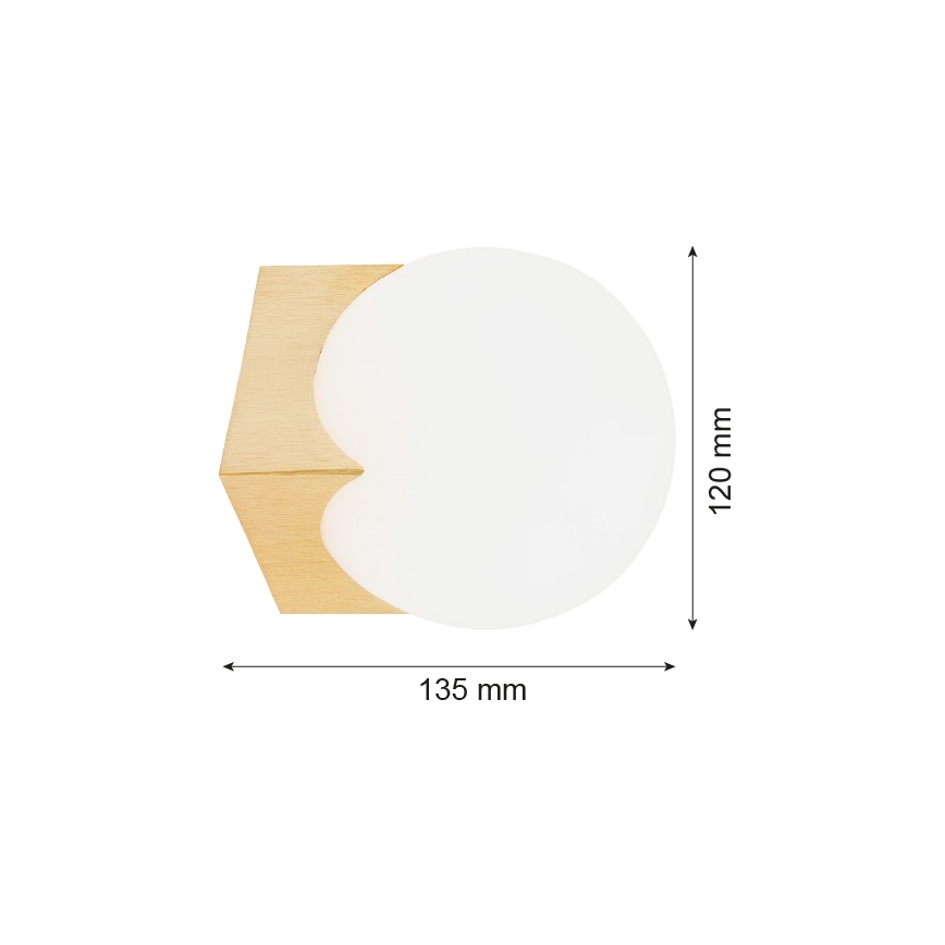 Argon 4714 - Fali lámpa AUSTIN 1xE14/7W/230V sárgaréz