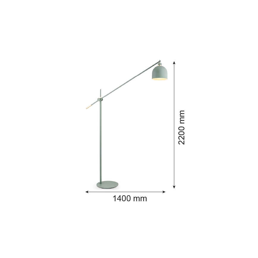 Argon 4736 - Állólámpa DETROIT 1xE27/15W/230V zöld