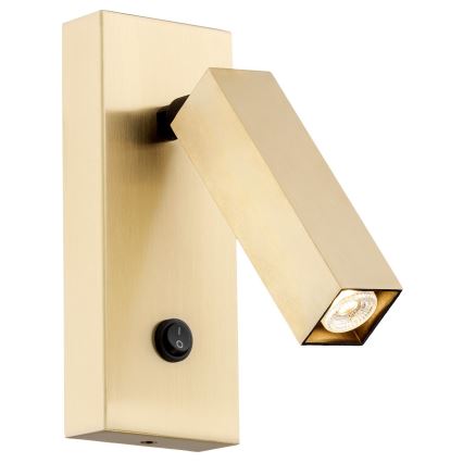 Argon 4737 - Fali spotlámpa ROCK 1xG9/6W/230V sárgaréz