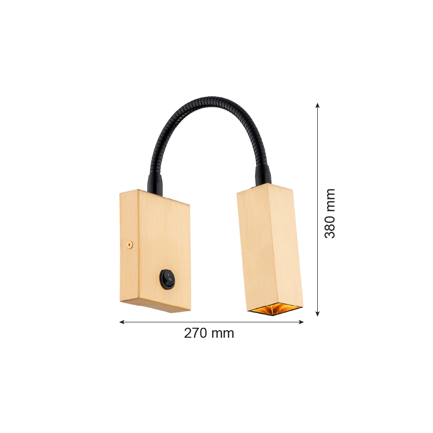 Argon 4743 - ROCKSTAR flexibilis lámpa 1xG9/6W/230V arany