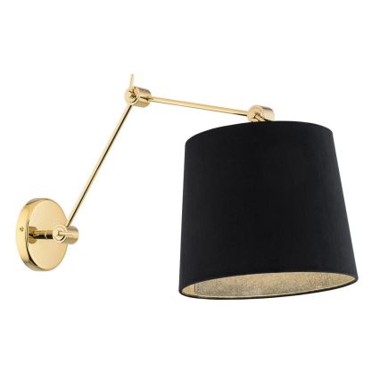 Argon 4898 - Fali lámpa ZAKYNTOS PLUS 1xE27/15W/230V fekete/arany