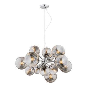 Argon 5022 - Csillár zsinóron SATELITE 15xE27/15W/230V fényes króm