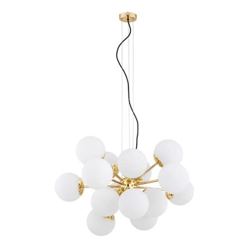 Argon 5048 - Csillár zsinóron SATELITE PLUS 15xE27/15W/230V arany