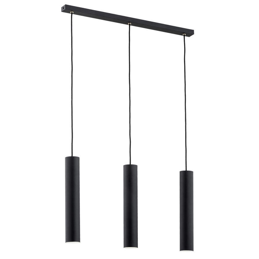 Argon 6112 - Csillár zsinóron GOMERA 3xGU10/5W/230V fekete