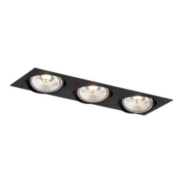 Argon 6116 BZ - OLIMP 3xGU10-AR111/12W/230V mennyezeti lámpa fekete