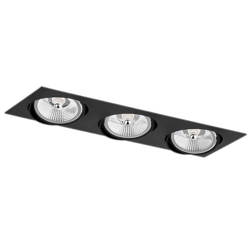 Argon 6116 BZ - OLIMP 3xGU10-AR111/12W/230V mennyezeti lámpa fekete