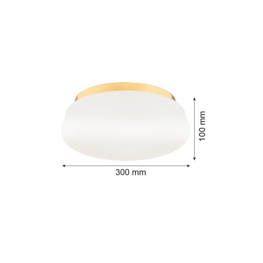 Argon 6142 - Mennyezeti lámpa OMBRA 3xE27/15W/230V arany/fehér