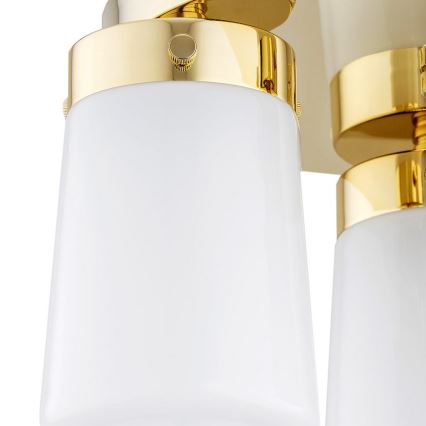 Argon 6165 - Felületre szerelhető csillár PASADENA 3xE27/15W/230V arany/fehér