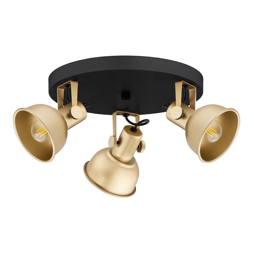 Argon 6243 - Spotlámpa LENORA 3xE14/7W/230V arany/fekete