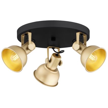 Argon 6243 - Spotlámpa LENORA 3xE14/7W/230V arany/fekete