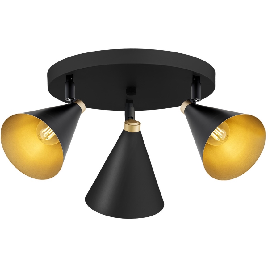 Argon 6244 - Spotlámpa LUCINDA 3xE14/7W/230V fekete