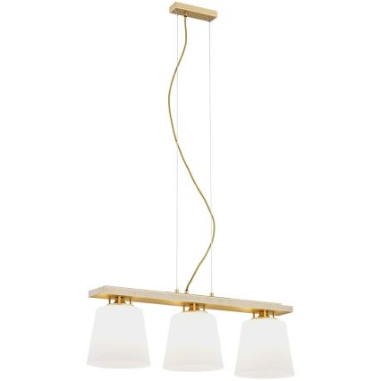 Argon 6250 - Csillár zsinóron ARDEN 3xE27/15W/230V arany