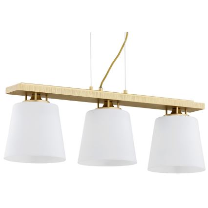 Argon 6250 - Csillár zsinóron ARDEN 3xE27/15W/230V arany