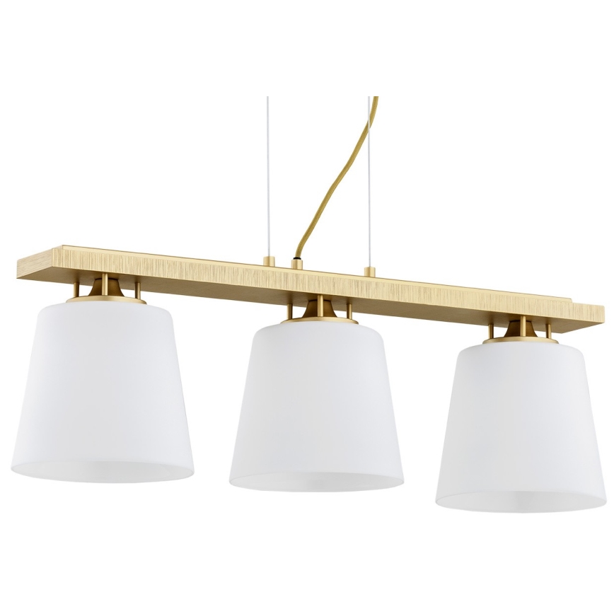 Argon 6250 - Csillár zsinóron ARDEN 3xE27/15W/230V arany