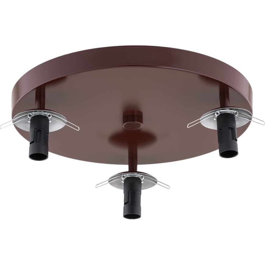 Argon 6292 - Mennyezeti lámpa FABIO 3xE14/7W/230V alabástrom barna