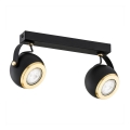 Argon 7039 - Spotlámpa KOS PLUS 2xGU10/5W/230V fekete/arany
