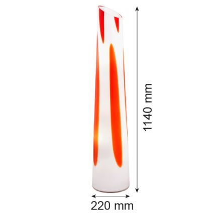 Argon 7042 - Állólámpa POLONIA 2xE27/15W/230V fehér/piros