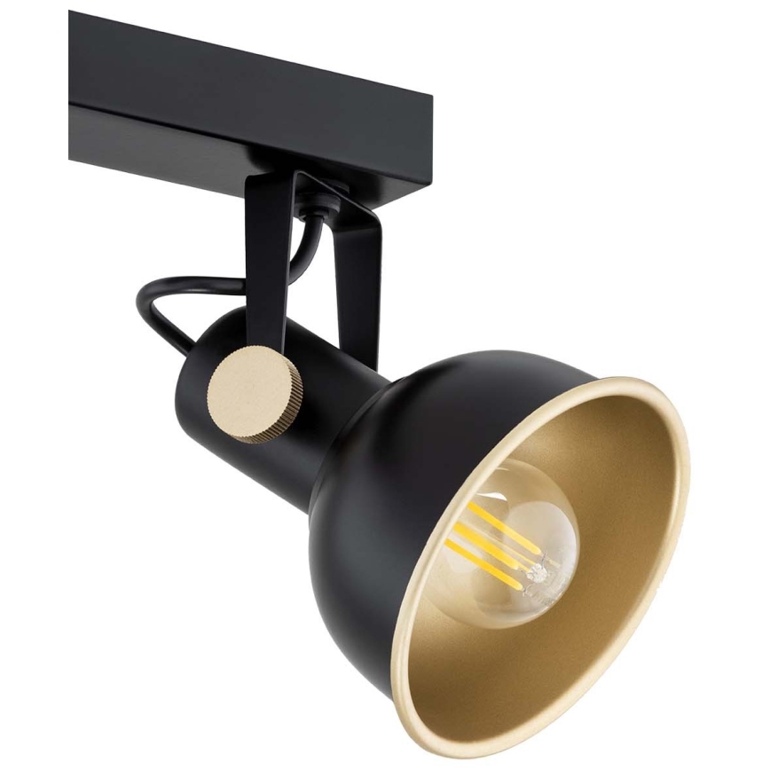 Argon 7142 - Spotlámpa LENORA 2xE14/7W/230V fekete