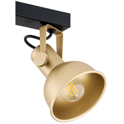 Argon 7144 - Spotlámpa LENORA 2xE14/7W/230V arany/fekete