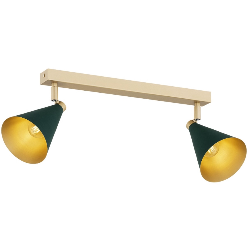 Argon 7148 - Spotlámpa LUCINDA 2xE14/7W/230V zöld