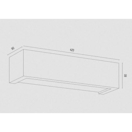 Argon 7169 - Fali lámpa CASERTA 2xE27/15W/230V 42 cm