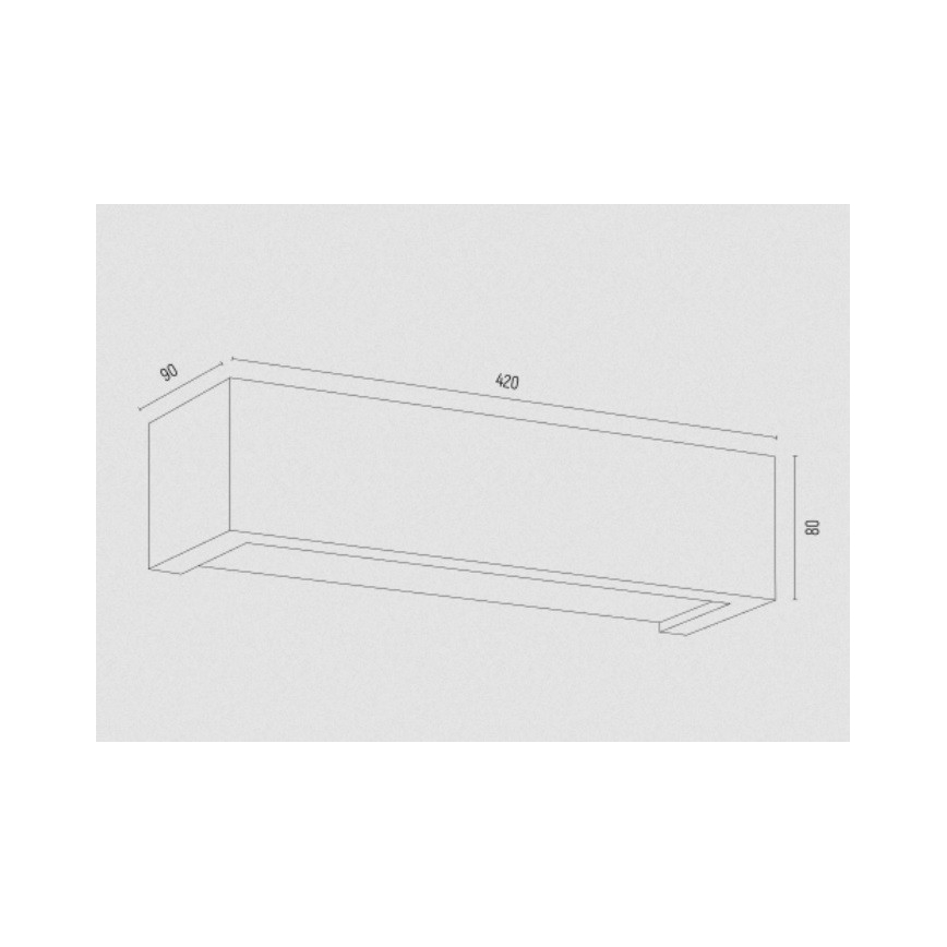 Argon 7169 - Fali lámpa CASERTA 2xE27/15W/230V 42 cm