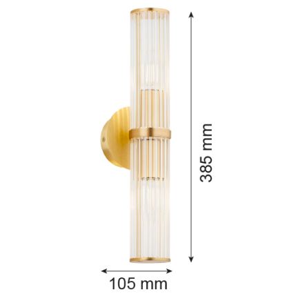 Argon 7203 - Fali lámpa HAMPTON 2xE14/7W/230V arany