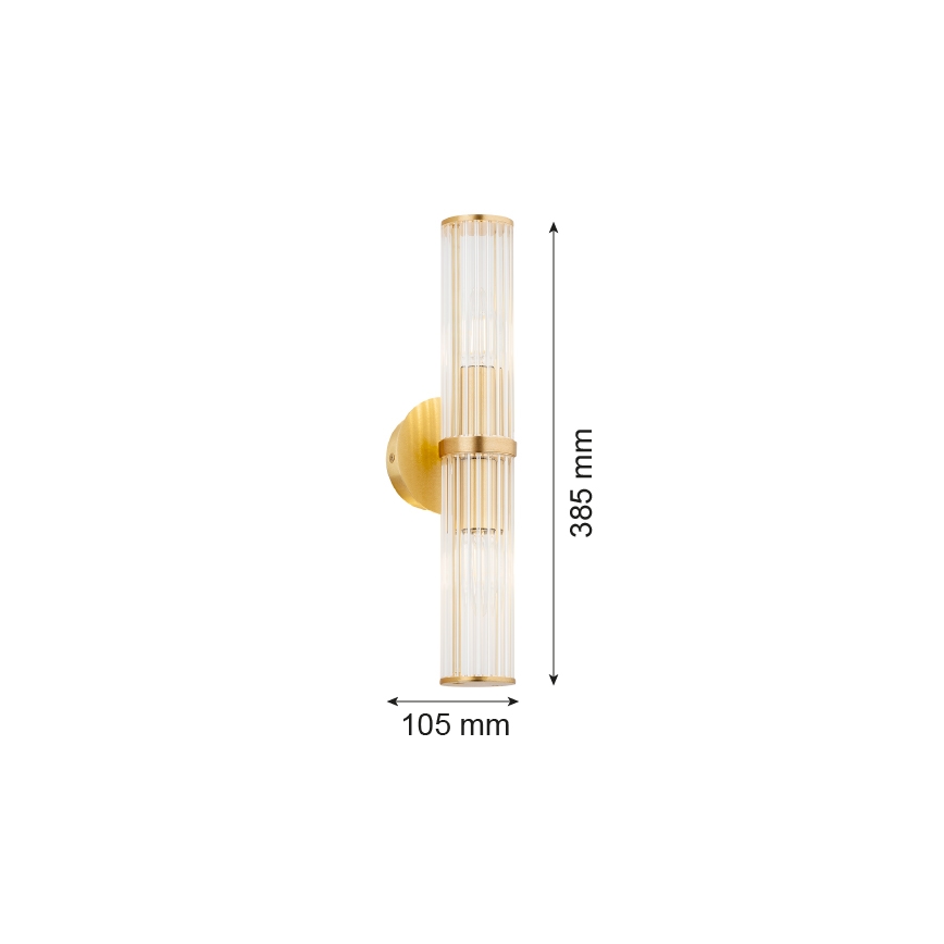 Argon 7203 - Fali lámpa HAMPTON 2xE14/7W/230V arany