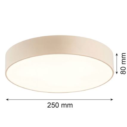 Argon 7296 - Mennyezeti lámpa DARLINGOS 2xE27/15W/230V átm. 25 cm bézs