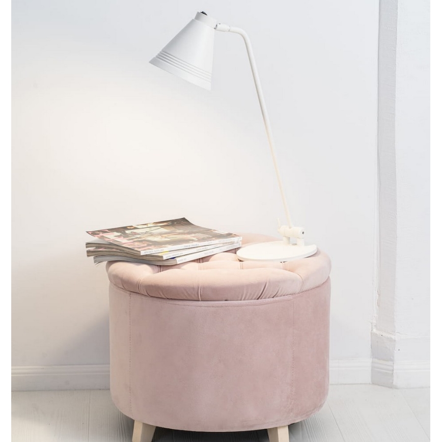 Argon 8000 - Asztali lámpa AVALONE 1xE27/15W/230V fehér