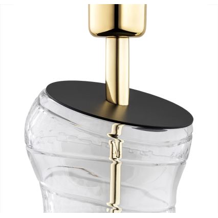 Argon 8036 - Asztali lámpa VENETO 1xE27/15W/230V fehér/sárgaréz/fekete