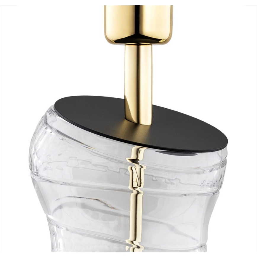 Argon 8036 - Asztali lámpa VENETO 1xE27/15W/230V fehér/sárgaréz/fekete