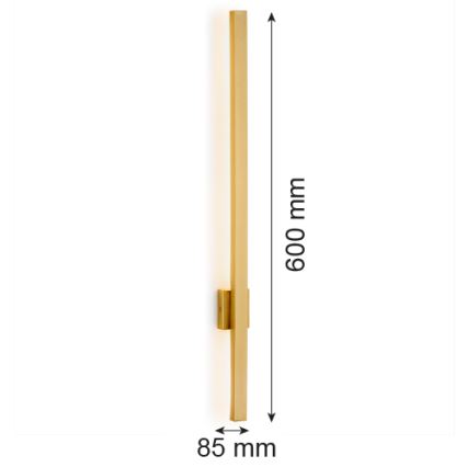 Argon 8063 - LED Fali lámpa ASSE LED/6W/230V arany