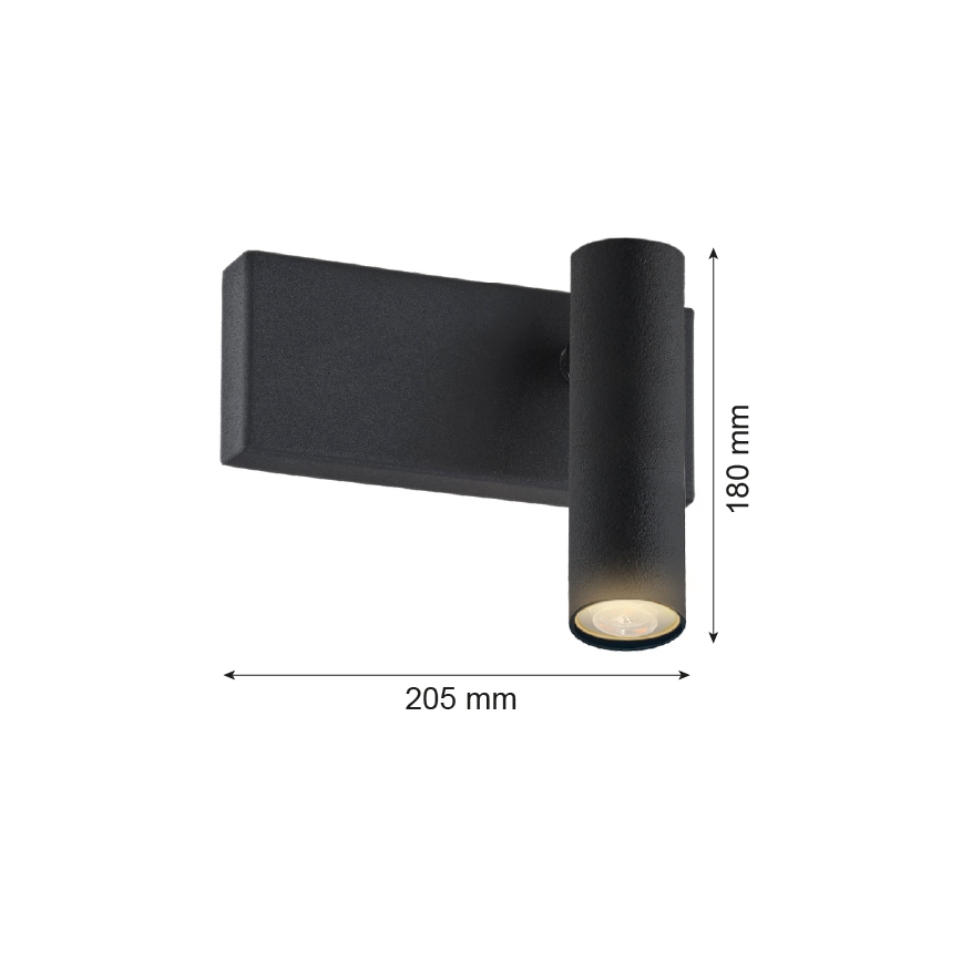 Argon 8065 - Fali spotlámpa ETNA 1xG9/6W/230V fekete