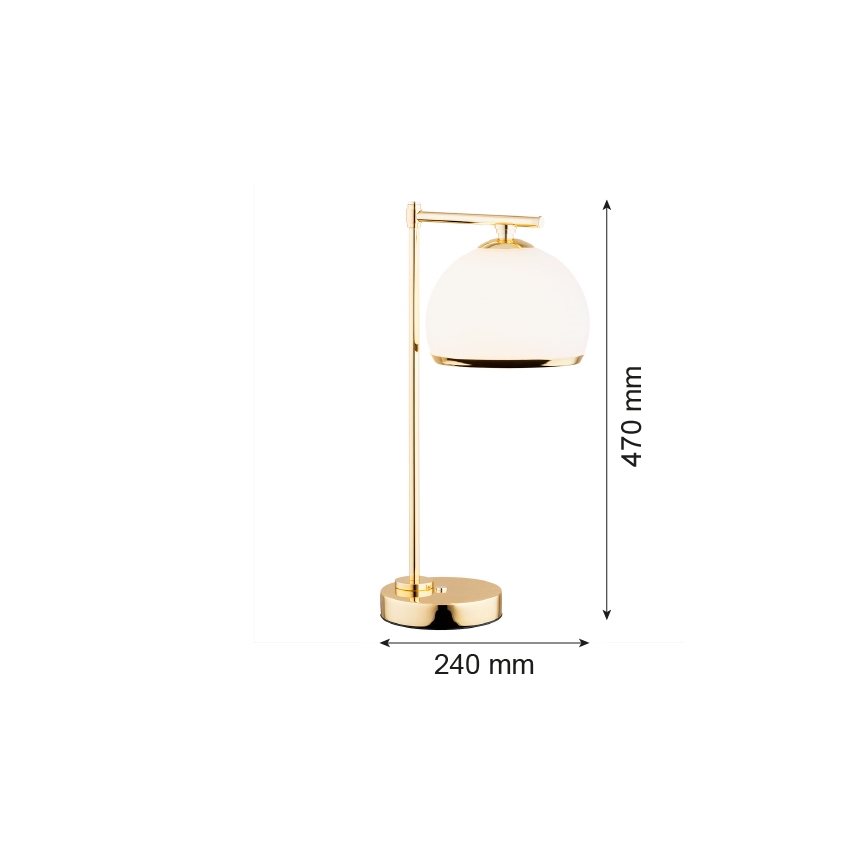 Argon 8120 -  Asztali lámpa MARBELLA 1xE27/15W/230V sárgaréz