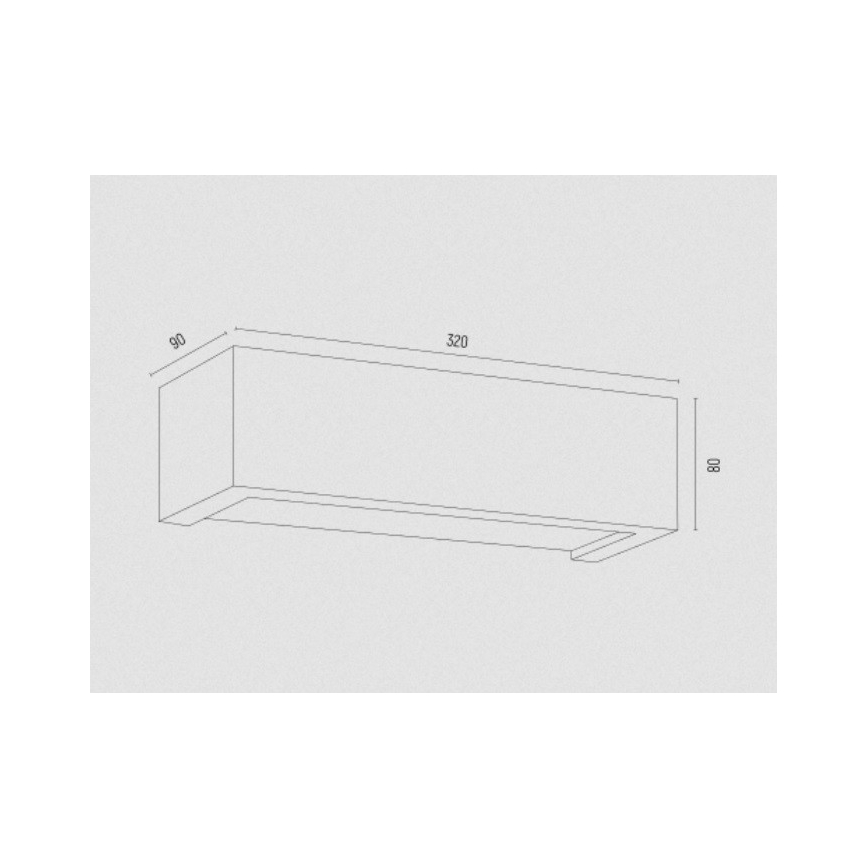 Argon 8252 - Fali lámpa CASERTA 1xE27/15W/230V 32 cm