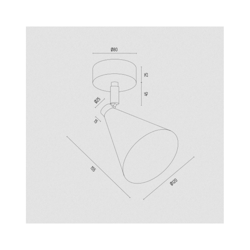 Argon 8255 - Spotlámpa LUCINDA 1xE14/7W/230V arany