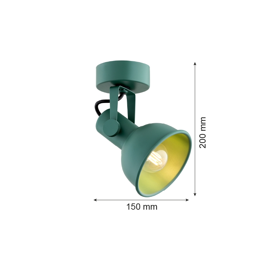 Argon 8299 - Spotlámpa LENORA 1xE14/7W/230V zöld