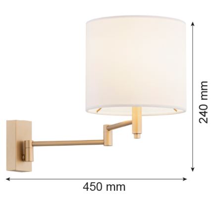 Argon 8314 - Fali lámpa DOLCE 1xE27/15W/230V