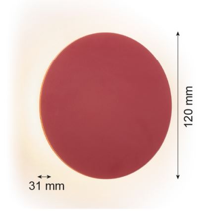 Argon 8320 - LED Fali lámpa OREGON PLUS LED/3W/230V 3000K 12 cm piros