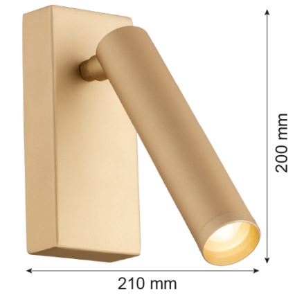 Argon 8326 - LED Fali spotlámpa RIO LED/4,2W/230V 3000K arany