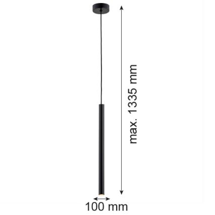 Argon 8329 - LED Csillár zsinóron RIO LED/4,2W/230V 3000K fekete