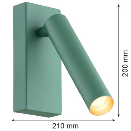 Argon 8332 - LED Fali spotlámpa RIO LED/4,2W/230V 3000K zöld