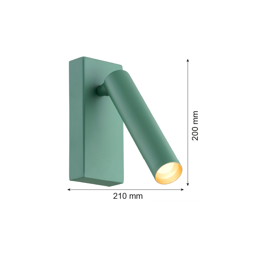 Argon 8332 - LED Fali spotlámpa RIO LED/4,2W/230V 3000K zöld