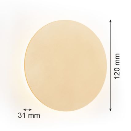 Argon 8350 - LED Fali lámpa OREGON PLUS LED/3W/230V 3000K 12 cm arany