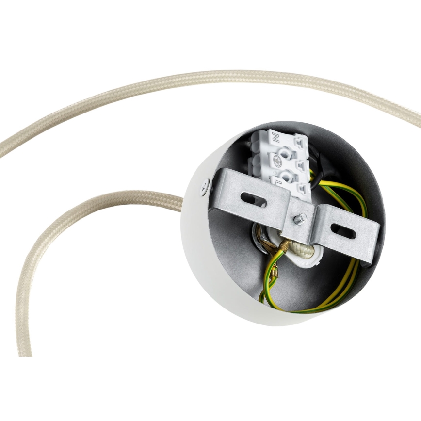 Argon 8443 - Csillár zsinóron PIAVA 1xE14/7W/230V alabástrom fehér