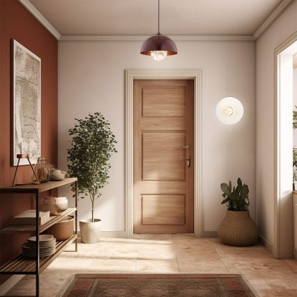 Argon 8444 - Csillár zsinóron PIAVA 1xE14/7W/230V alabástrom barna